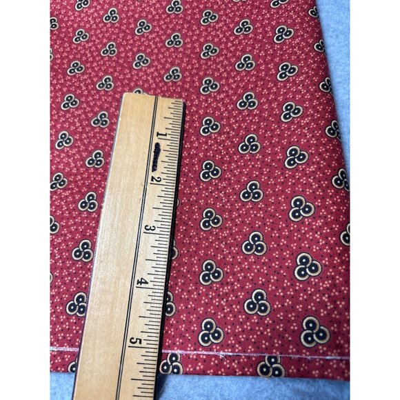 Benartex Giverny Red Cotton Fabric 1/2 yard x 44" Quilting Sewing Marianne Eliza - Picture 3 of 7